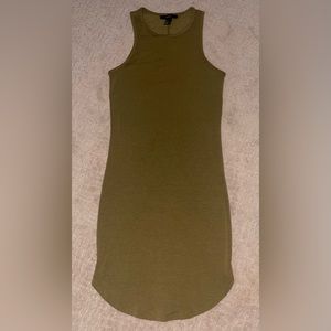 Forever 21 Olive Green Racerback Dress - Size S